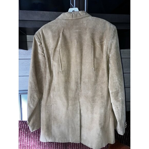 Vintage Tan Miller Stockman Blazer Mens 40 Suede Western Cowboy Jacket USA 80s - Picture 12 of 12